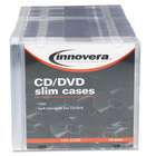Innovera CD/DVD Polystyrene Thin Line Storage Case