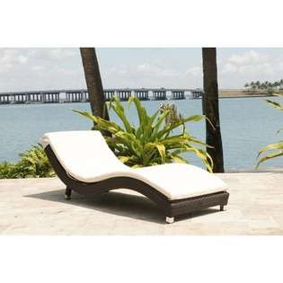 Source Outdoor Wave Chaise Lounge   Color Sunbrella Heather Beige at 