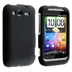   Coated Case with HTC Wildfire S, Black Cell Phones & Accessories