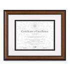   Burns Group   Document Frame w/Bevel Mat 13 1/4x16 1/4 Black/Walnut