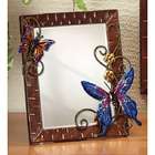  Small Metal Butterflies Table Mirror