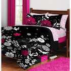 All Baby Store Black & Pink Garden Bed in a Bag Bedding Set FULL