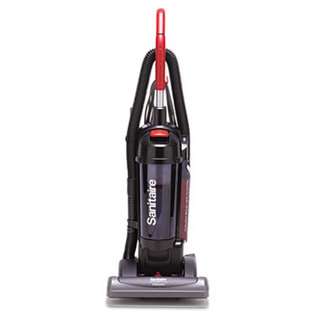   True Hepa Commercial Bagless/Cyclonic Upright Vacuum, Red 