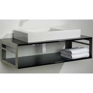 Whitehaus Collection Aeri Bath Top Sink and Shelf   Finish White at 