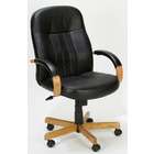 Boss High Back Leather Executive Chair   B8376   Mahogany
