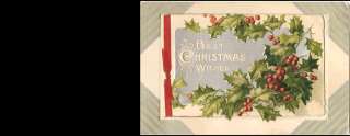   Vintage Christmas Postcard Greeting Card 1912 Burnside Poem Winsch Art