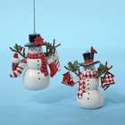 KSA Club Pack of 12 Birdhouse Stocking Snowman Christmas Ornaments 3.5 