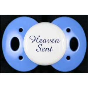   Say Baby Pacifier    Heaven Sent   Blue   Made in the USA Baby