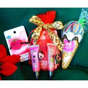  6 piece Glam Girl Gift Set (S3) in a Red Mesh carry bag  GREAT 