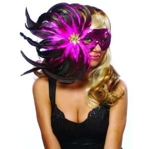  Francoamerican Novelty Company 33937FR Pink Feather Mask 
