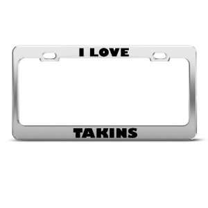 Love Takins Takin Animal Metal License Plate Frame Tag Holder