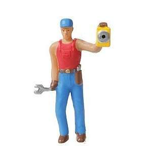  Model Power O Scale Man with Lantern   Painted Lighted Figure 