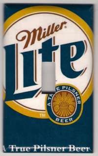 Miller Lite Decorative Light Switch Plate cover  