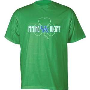   Kentucky Wildcats Kelly Green Feeling Lucky T Shirt