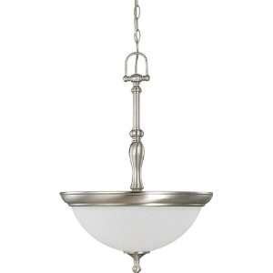  Nuvo 60/2782 Three Light Pendant With Frosted Linen Glass 