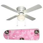 New Image Concepts Girls Pink John Deere 42 Ceiling Fan with Lamp