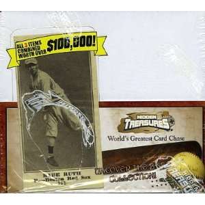   Hidden Treasures Baseball Uncover Babe Ruth Factory Sealed Retail Box