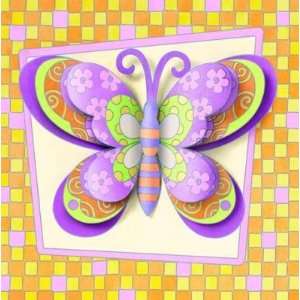  3 D Butterfly (9x9) Watercolor for Kids Toys & Games