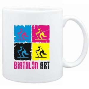 Mug White  Biathlon Art  Sports 