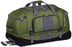 High Sierra Elevate 34 Drop Bottom Wheeled Duffel Bag Luggage Retails 