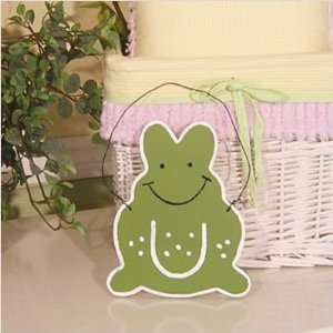  Froggy Lavender Wall Hanging Green Frog: Home & Kitchen