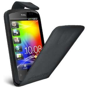 Amzer Flip Case for HTC Explorer   1 Pack   Retail Packaging   Black