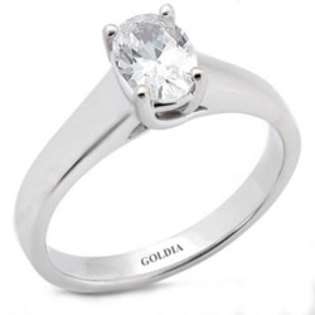   Oval Cut Diamond Engagement Ring  goldia Jewelry Gold Jewelry Rings