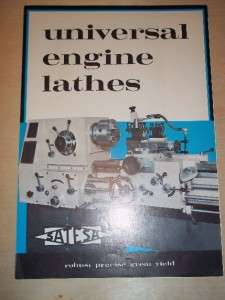 Vtg Satesa Universal Engine Lathes Catalog~Machine Tool  