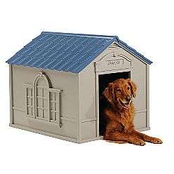 LARGE DOG HOUSE  Suncast Pet Supplies Dog Supplies Dog Houses 