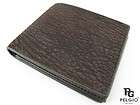 pelgio new genuine shark skin leather bifold men s wallet brown free 