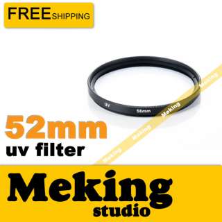 Meking 52mm Multi Coated MCUV lens Filter Protector for Nikon Canon 