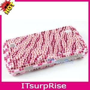   Diamond Pink Zebra Full Hard Case Cover For LG Chocolate Touch 8575