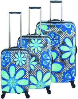   blue 3 pc luggage set 4 wheeled spinner luggage retails for $ 840 00 7
