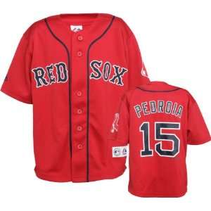  Dustin Pedroia Boston Red Sox #15 Red Youth Player Jersey 