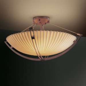  Justice Design Group PNA 9719 60 Semi Flush Bowl W 