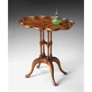  Butler Wood Olive Ash Burl Oval Accent Table: Patio, Lawn 