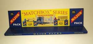 Matchbox Major Pack Vehicles Repro Display Stand  