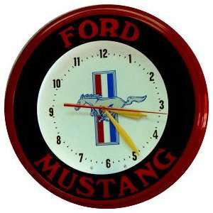      20 Inch Ford Mustang Banded Neon Clock