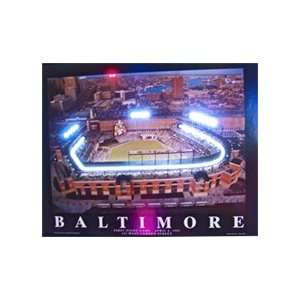  Baltimore Baseball Stadium Neon LED Poster