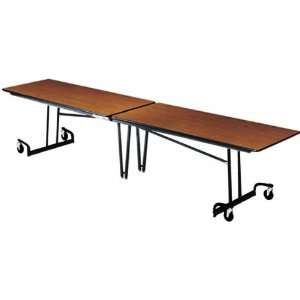  Mitchell Cafeteria Table 145in Top with Black Legs