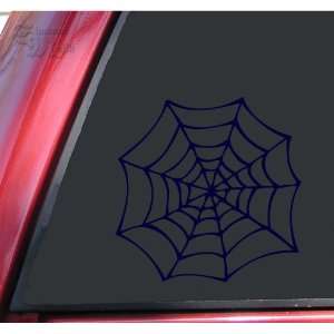 Spider Web Vinyl Decal Sticker   Dark Blue
