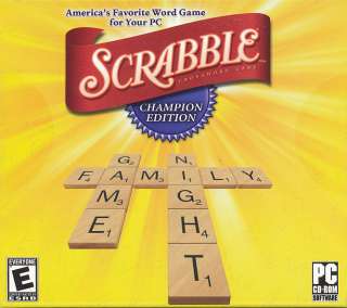SCRABBLE CHAMPION EDITION Hasbro PC Word Game NEW inBOX 705381111900 