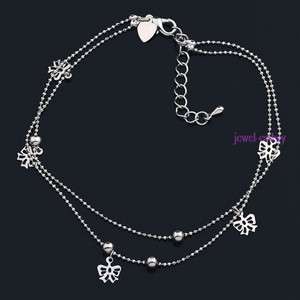 fashion new heart knot butterfly bead anklet/bracelet  