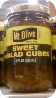   to enlargeMount Olive Sweet Salad Cubes Relish 8 oz Salad Tuna Mt