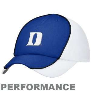   Devils Ladies White Duke Blue Feather Light Adjustable Performance Hat