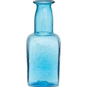   : Turquoise Blue Recycled Glass Vase (square design): Home & Kitchen