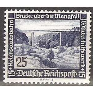  Stamp Germany Reich Germany Bridge Over The Mangfall Scott 