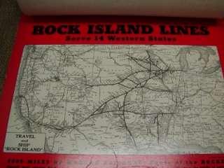 Vintage 1953 Rock Island Railroad Calender  Complete Antique Old Sign 