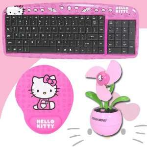   Kitty USB Desktop Fan (Pink) #81109 FUS DavisMAX Bundle Electronics