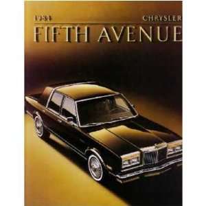  1984 CHRYSLER FIFTH AVENUE Sales Brochure Literature 